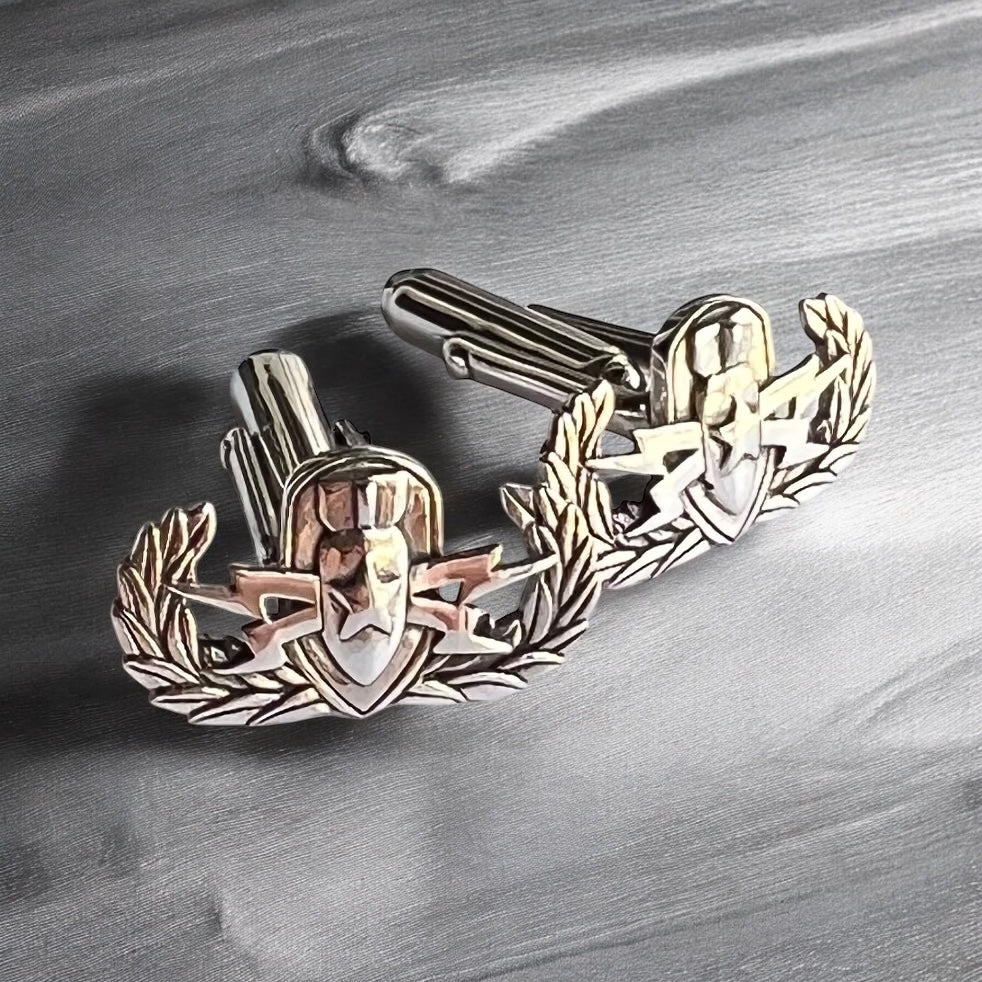 Solid Sterling Silver EOD Cufflinks