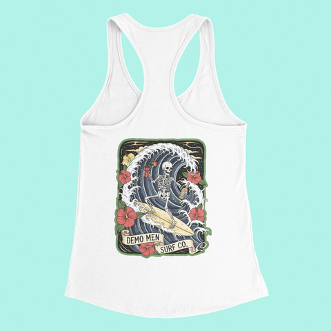 Demo Men Surf Co. Ladies' Racer Back Tank
