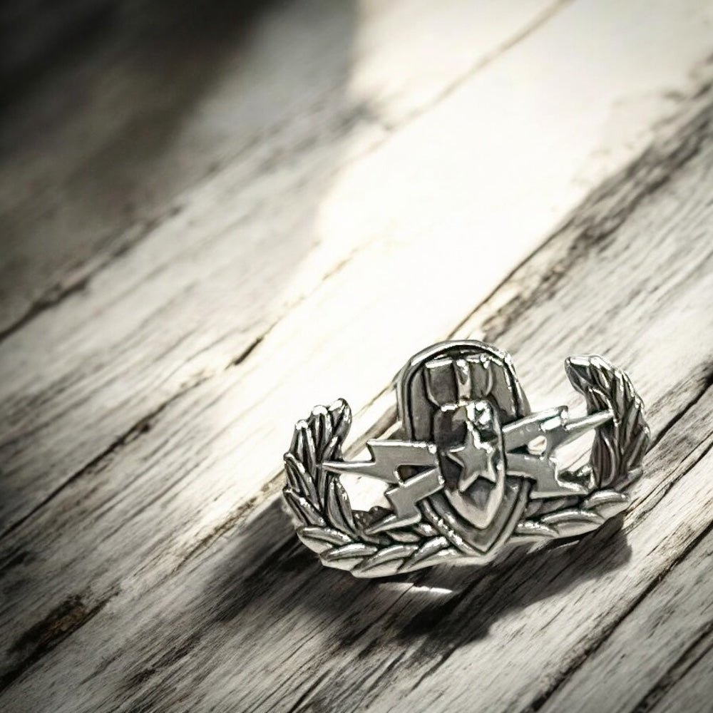 Solid Sterling Silver EOD Lapel Pin
