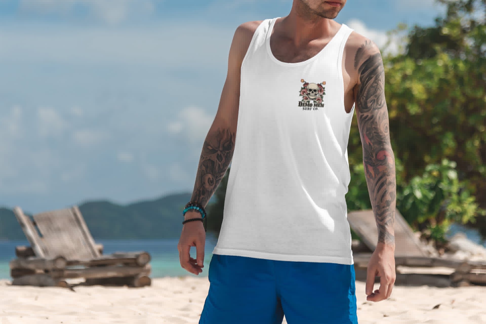 Demo Men Surf Co. Tank Top