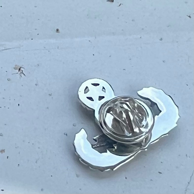 Solid Sterling Silver EOD Lapel Pin