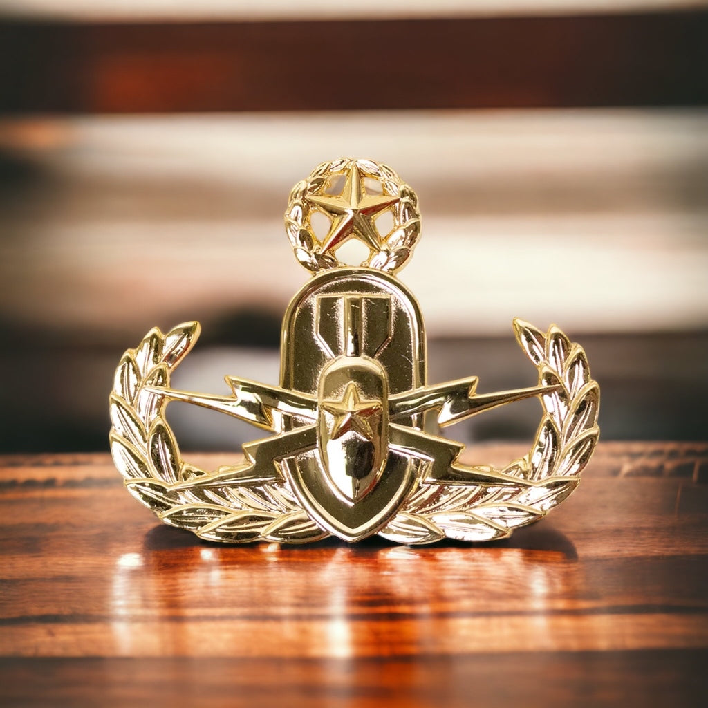 EOD Officer Badge Gold